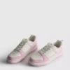Court-sneakers med färgblock