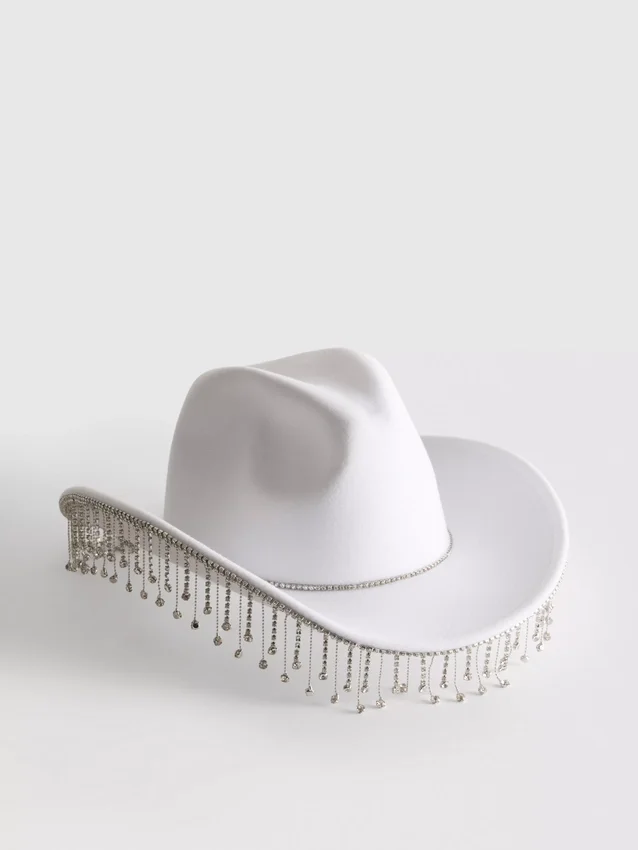 Cowboyhatt med fransar