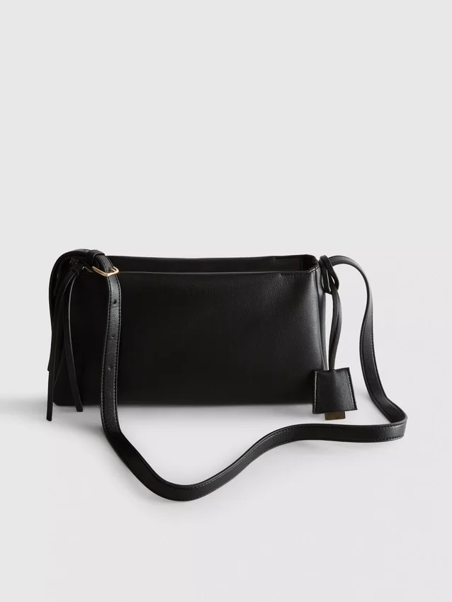 Crossbody-väska med dubbla veck