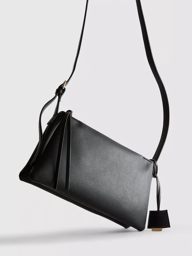 Crossbody-väska med dubbla veck