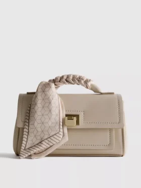Crossbody-väska med scarf-detalj