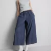 Culottejeans med vida ben