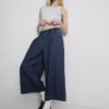 Culottejeans med vida ben