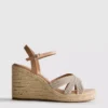 Dekorerade espadriller med kilklack
