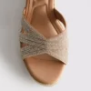 Dekorerade espadriller med kilklack