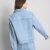 Denimjacka med påsydda fickor i bomull