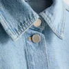 Denimjacka med påsydda fickor i bomull