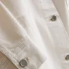 Denimjacka med påsydda fickor i bomull