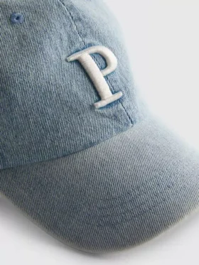 Denimkeps med initialer