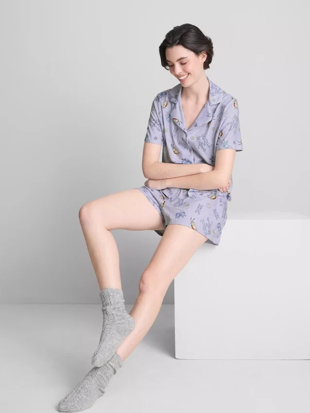 Disney Pixars ”A Bug’s Life” – pyjamasar med korta byxor i boyfriend-stil