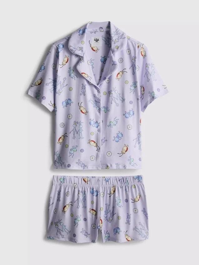 Disney Pixars ”A Bug’s Life” – pyjamasar med korta byxor i boyfriend-stil