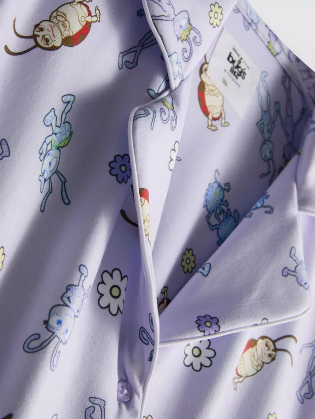 Disney Pixars ”A Bug’s Life” – pyjamasar med korta byxor i boyfriend-stil