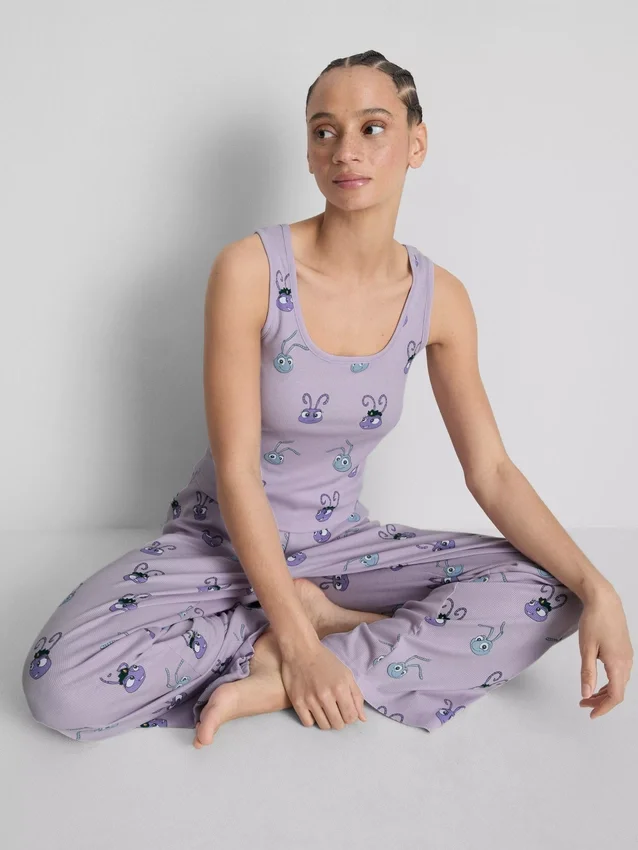 Disney Pixars A Bug’s Life-pyjamasar med ribbad linne