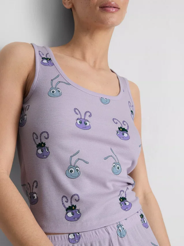Disney Pixars A Bug’s Life-pyjamasar med ribbad linne