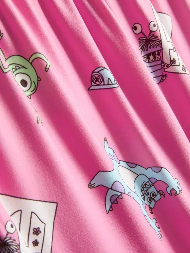 Disney Pixars Monsters Inc. pyjamasar i boyfriend-stil