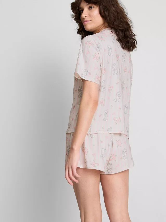 Disneys Aristokatterna – Marie, kort pyjamasar i boyfriend-stil