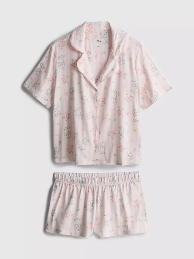 Disneys Aristokatterna – Marie, kort pyjamasar i boyfriend-stil