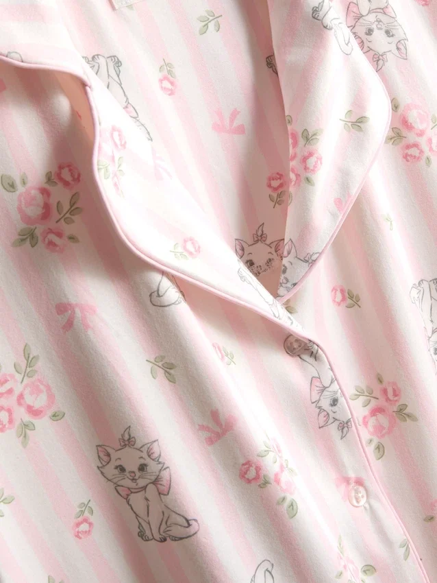 Disneys Aristokatterna – Marie, kort pyjamasar i boyfriend-stil