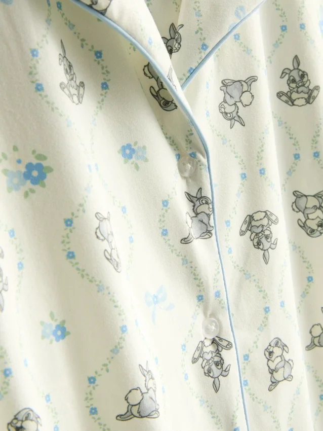 Disneys Bambi Thumper-pyjamasar i boyfriend-stil med korta byxor