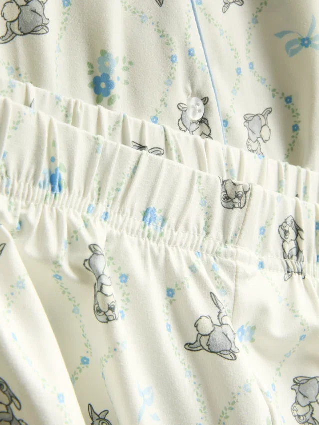Disneys Bambi Thumper-pyjamasar i boyfriend-stil med korta byxor