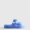Disneys fluffiga tofflor med dubbla remmar med Stitch-motiv