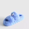 Disneys fluffiga tofflor med dubbla remmar med Stitch-motiv