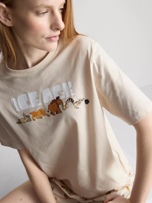 Disneys Ice Age-pyjamasar i bomull med tryck