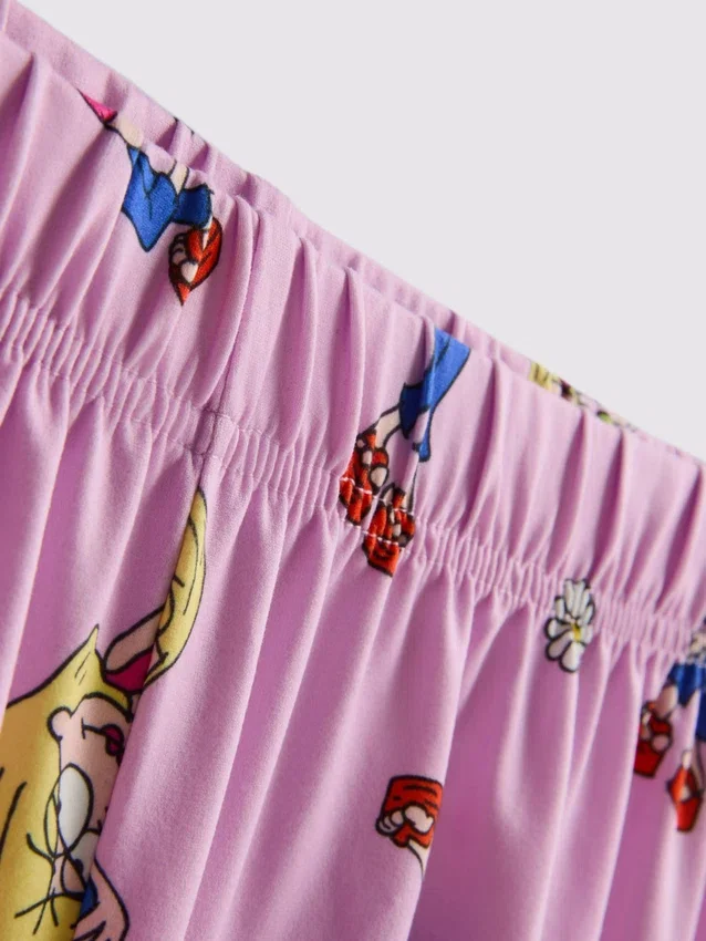 Disneys Lizzie McGuire-pyjamasar i boyfriend-stil med korta byxor