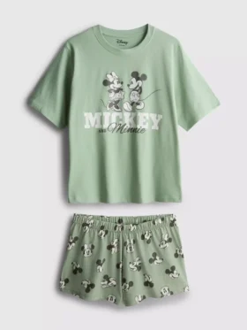 Disneys Mickey & Minnie Mouse-pyjamasar med korta byxor
