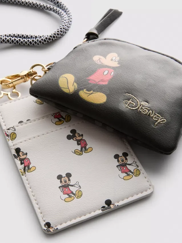 Disneys Mickey Mouse-plånbok i konstläder med snodd