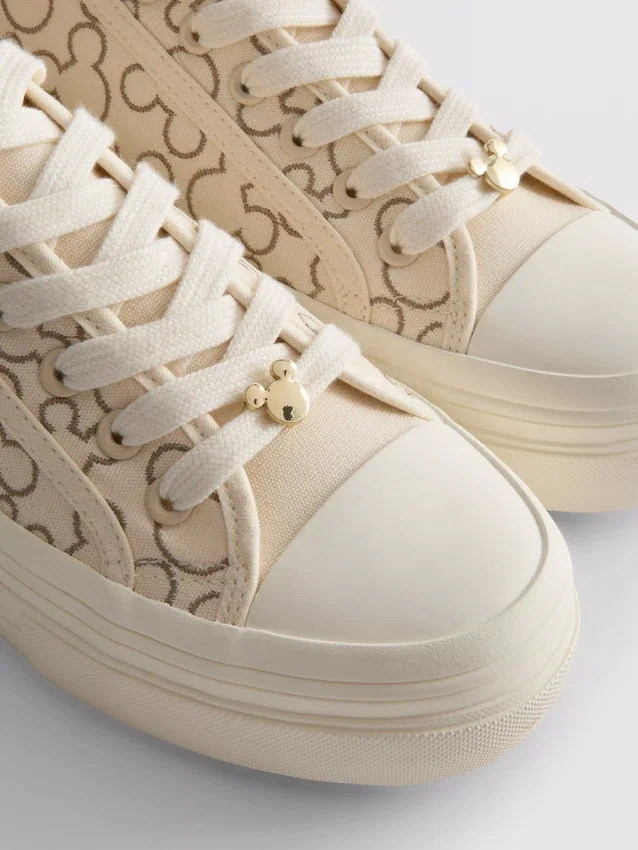 Disneys Mickey Mouse-sneakers i canvas med plattform