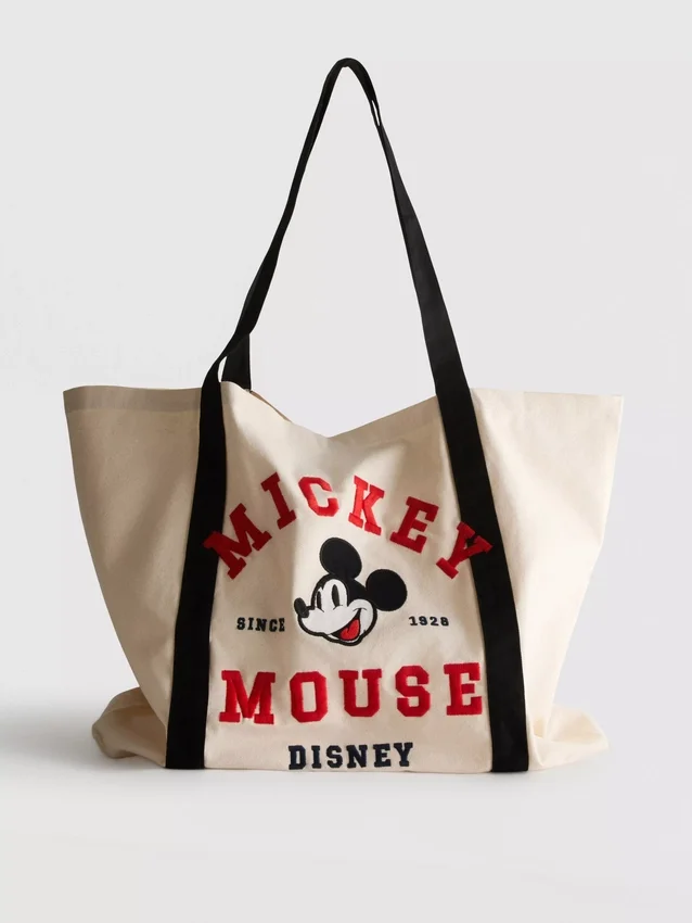 Disneys Mickey och vännerna XL-väska i canvas med grafiskt tryck