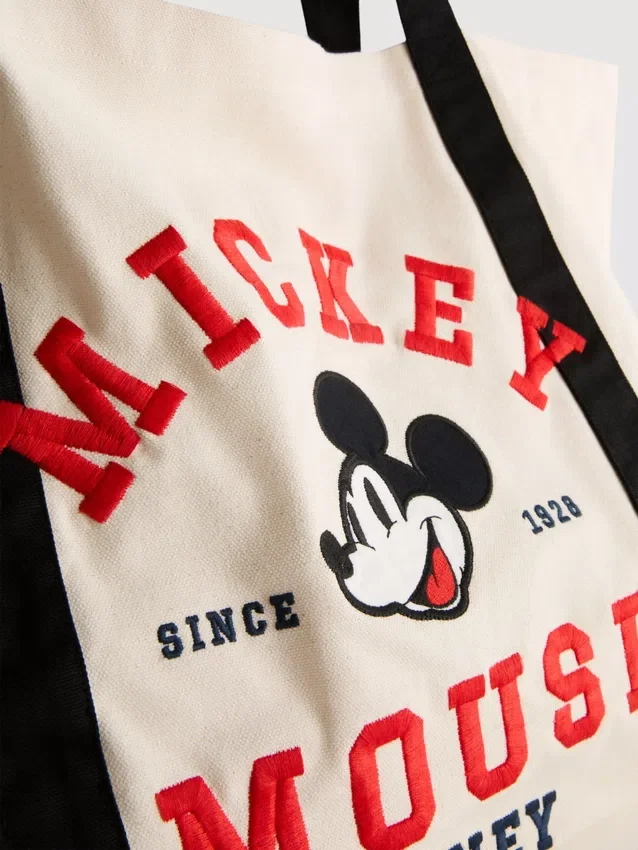 Disneys Mickey och vännerna XL-väska i canvas med grafiskt tryck
