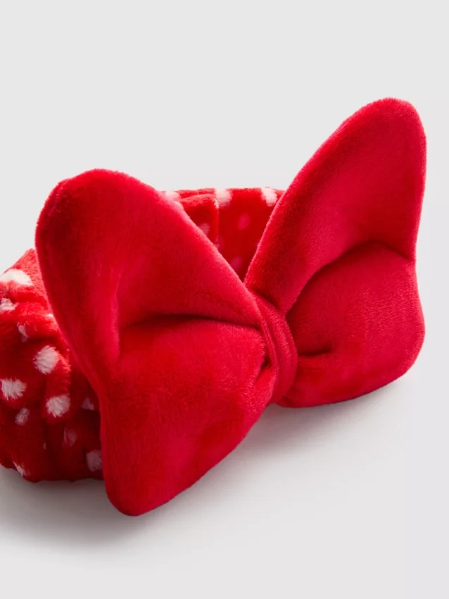 Disneys Minnie Mouse-hårband med plyschrosett