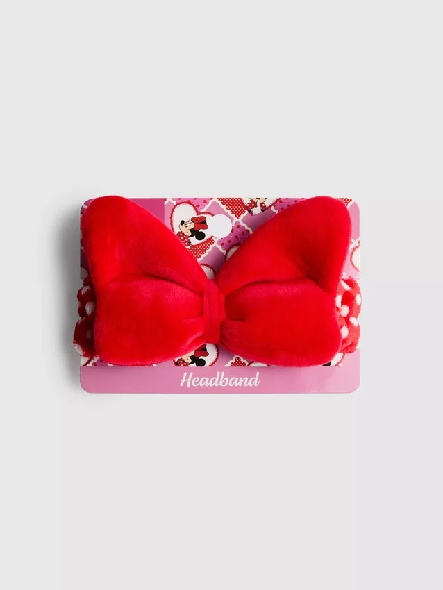 Disneys Minnie Mouse-hårband med plyschrosett