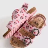 Disneys Minnie Mouse-sandaler med slingback och dubbla spännen