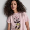 Disneys Minnie Mouse-T-shirt i bomull med tryck