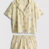 Disneys Nalle Puh-pyjamasar med korta shorts i boyfriend-stil