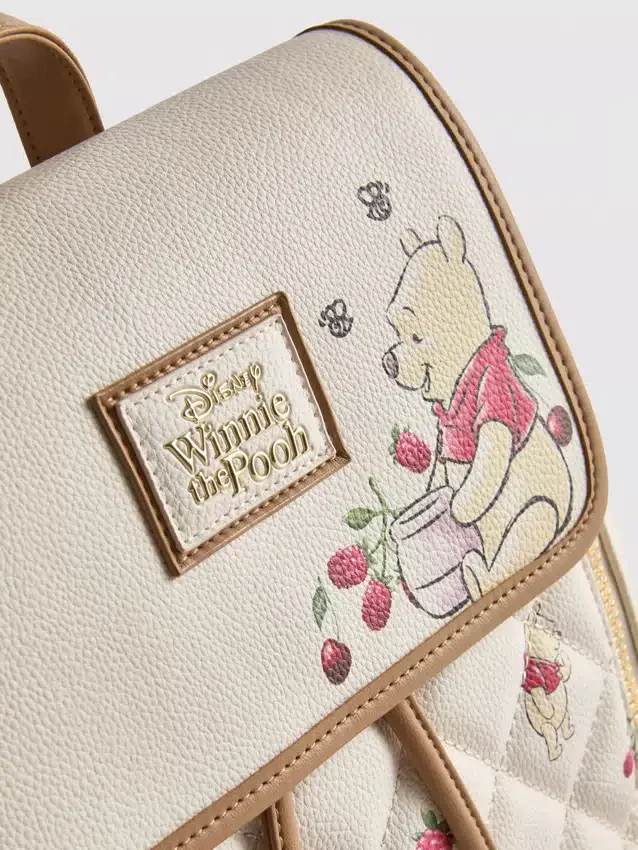Disneys Nalle Puh-ryggsäck med quiltat mönster