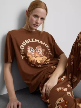 Disneys pyjamasar i bomull med Chip och Dale