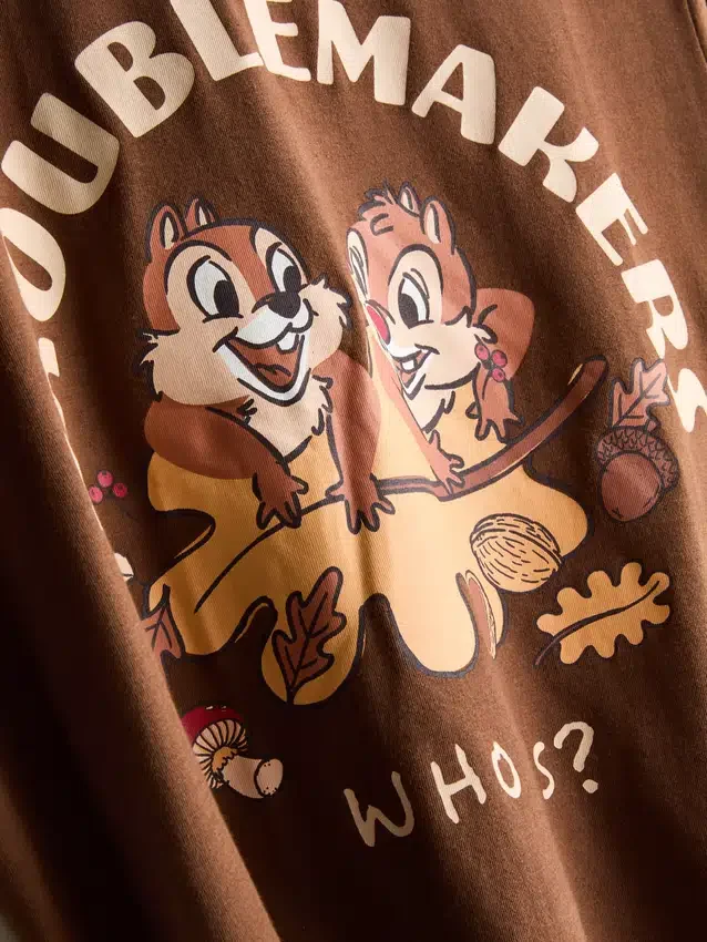 Disneys pyjamasar i bomull med Chip och Dale