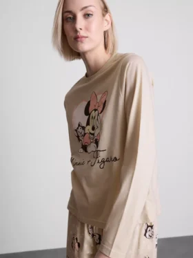 Disneys pyjamasar i bomull med Minnie Mouse-tryck