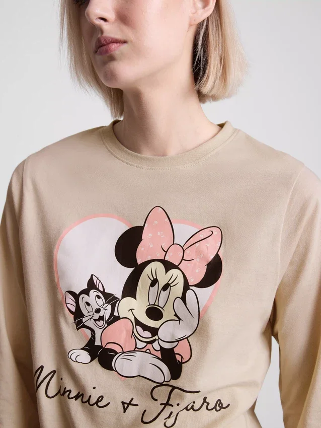 Disneys pyjamasar i bomull med Minnie Mouse-tryck