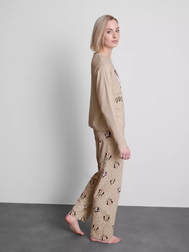 Disneys pyjamasar i bomull med Minnie Mouse-tryck