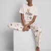 Disneys pyjamasar i bomullsblandning med tryck
