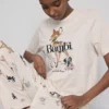 Disneys pyjamasar i bomullsblandning med tryck