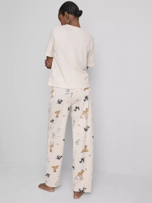 Disneys pyjamasar i bomullsblandning med tryck