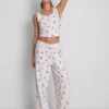 Disneys pyjamasar i bomullsrik tröja med tryck i Winnie the Pooh-motiv