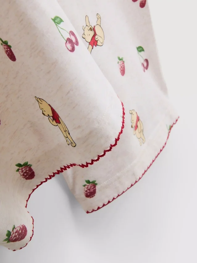 Disneys pyjamasar i bomullsrik tröja med tryck i Winnie the Pooh-motiv