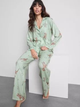 Disneys randiga Bambi-pyjamasar i boyfriend-stil